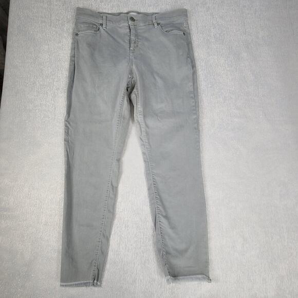 Made and loved Loft women's jeans sage green modern skinny crop Size 30 office - Picture 3 of 8